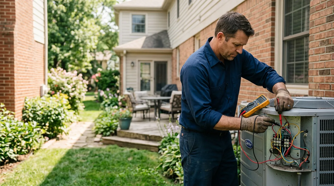 HVAC technician working near Mount Gilead, OH